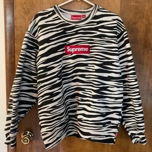 Limited edition Supreme zebra sweatshirt